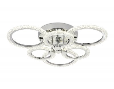 Люстра потолочная Ambrella FA414/3+3 CH хром 90W 580*540*120 (ПДУ РАДИО 2.4) ACRYLICA
