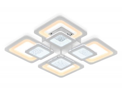 Люстра потолочная Ambrella FA427/4 WH белый 176W 470*470*80 (ПДУ РАДИО 2.4) ACRYLICA