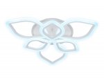 Люстра потолочная Ambrella FA515/3+3 WH белый 126W+28W 700*700*120 (ПДУ РАДИО 2.4) ACRYLICA