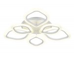 Люстра потолочная Ambrella FA516/3+3 WH белый 126W+7W 700*700*120 (ПДУ РАДИО 2.4) ACRYLICA