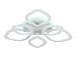 Люстра потолочная Ambrella FA516/3+3 WH белый 126W+7W 700*700*120 (ПДУ РАДИО 2.4) ACRYLICA