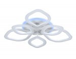Люстра потолочная Ambrella FA516/3+3 WH белый 126W+7W 700*700*120 (ПДУ РАДИО 2.4) ACRYLICA