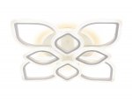 Люстра потолочная Ambrella FA517/4+4 WH белый 168W+28W 730*730*120 (ПДУ РАДИО 2.4) ACRYLICA