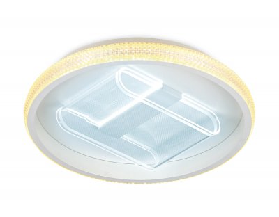 Люстра потолочная Ambrella FA600 WH белый 66W D470*90 (ПДУ РАДИО 2.4) ACRYLICA