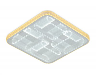 Люстра потолочная Ambrella FA627 WH белый 126W 500*500*110 (ПДУ РАДИО 2.4) ACRYLICA