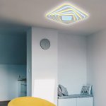 Люстра потолочная Ambrella FA816 WH белый 82W 500*500*80 (ПДУ РАДИО 2.4) ACRYLICA