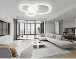 Люстра потолочная Ambrella FA861 WH белый 71W 580*430*120 (ПДУ РАДИО 2.4) ACRYLICA