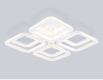 Светильник светодиодный потолочный Ambrella FA8948/4+4 WH белый 101W 3000-6000K 485*485*120 (ПДУ ИК)
