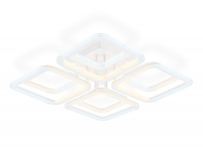 Светильник светодиодный потолочный Ambrella FA8948/4+4 WH белый 101W 3000-6000K 485*485*120 (ПДУ ИК)