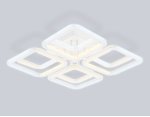 Светильник светодиодный потолочный Ambrella FA8948/4+4 WH белый 101W 3000-6000K 485*485*120 (ПДУ ИК)