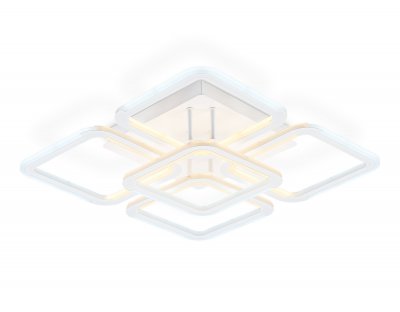 Светильник светодиодный потолочный Ambrella FA8949/4+1 WH белый 78W 3000-6000K 485*485*115 (ПДУ ИК)