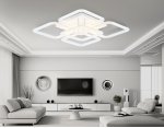 Светильник светодиодный потолочный Ambrella FA8949/4+1 WH белый 78W 3000-6000K 485*485*115 (ПДУ ИК)