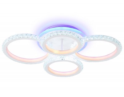 Потолочный светодиодный светильник с RGB подсветкой и пультом Ambrella FA9524 FA