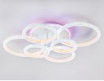 Потолочный светодиодный светильник с RGB подсветкой и пультом Ambrella FA9528 FA
