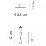 Встраиваемый светильник Axo Light FAAURA30RSCR12V