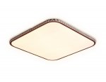 Люстра потолочная Ambrella FF76 WH/CF белый/кофе 72W+30W 490*490*60 (ПДУ ИК) ORBITAL