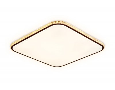 Люстра потолочная Ambrella FF76 WH/CF белый/кофе 72W+30W 490*490*60 (ПДУ ИК) ORBITAL Люстра потолочная Ambrella FF76 WH/CF белый/кофе 72W+30W 490*490*60 (ПДУ ИК) ORBITAL