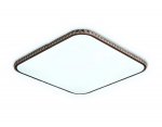 Люстра потолочная Ambrella FF76 WH/CF белый/кофе 72W+30W 490*490*60 (ПДУ ИК) ORBITAL