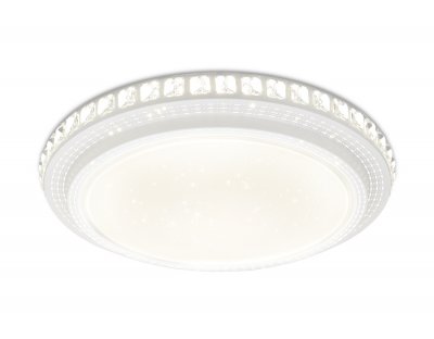 Люстра потолочная Ambrella FF91 WH белый 72W D500*80 (ПДУ ИК) ORBITAL