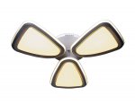 Люстра потолочная Ambrella FG1010/3 WH/SL 204W 770*770*115 (ПДУ РАДИО 2.4) COMFORT