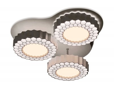 Люстра потолочная Ambrella FH12/3 WH 96W 500*500*190 (ПДУ РАДИО 2.4) COMFORT Люстра потолочная Ambrella FH12/3 WH 96W 500*500*190 (ПДУ РАДИО 2.4) COMFORT