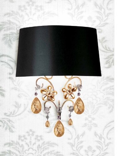 Настенный светильник Masiero FIORE DI FOGLIA A2 1/2 Oro fantasia anticato Настенный светильник Masiero FIORE DI FOGLIA A2 1/2 Oro fantasia anticato