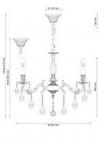 Люстра Lucia Tucci FIRENZE 141.5 coffe gold