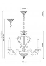 Lucia Tucci FIRENZE 1780.6 antique gold Светильник