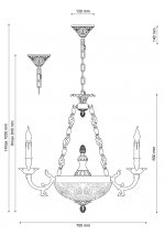 Lucia Tucci FIRENZE 1781.6.2 antique gold Светильник