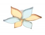 Люстра потолочная Ambrella FK212/6 WH 108W 700*700*110 (ПДУ РАДИО 2.4) COMFORT