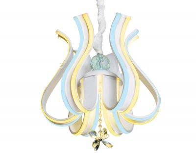 Люстра подвесная Ambrella FL112/6 WH белый 156W 460*460*400 (ПДУ РАДИО 2.4) LINE