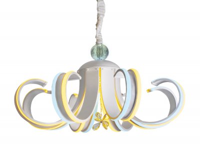 Люстра подвесная Ambrella FL120/8 WH белый 208W 740*740*420 (ПДУ РАДИО 2.4) LINE Люстра подвесная Ambrella FL120/8 WH белый 208W 740*740*420 (ПДУ РАДИО 2.4) LINE