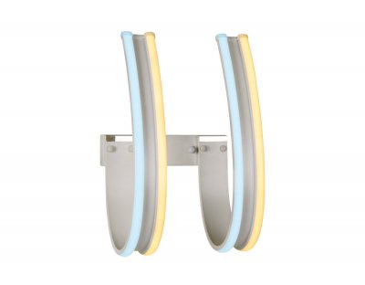 Настенный светильник бра Ambrella FL164/2 WH белый LED 3000K/6400K 42W 410*250*220 LINE Настенный светильник бра Ambrella FL164/2 WH белый LED 3000K/6400K 42W 410*250*220 LINE