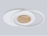 Светильник светодиодный потолочный Ambrella FL4788 WH/WD белый/дерево 54W 3000-6000K 460*365*45 (без ПДУ)