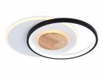 Светильник светодиодный потолочный Ambrella FL4789 WH/BK/WD белый/черный/дерево 54W 3000-6000K 460*365*45 (без ПДУ)