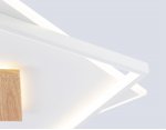 Светильник светодиодный потолочный Ambrella FL4790 WH/WD белый/дерево 77W 3000-6000K 515*515*50 (без ПДУ)