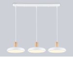 Светильник светодиодный подвесной Ambrella FL4840/3 WH/WD белый/дерево 72W 3000-6000K 550*200*800 (без ПДУ)