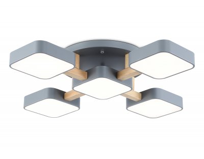 Люстра светодиодная на штанге Ambrella FL4882/5 GR/WD серый/дерево 90W 3000-6000K 675*675*110 (без ПДУ) Люстра светодиодная на штанге Ambrella FL4882/5 GR/WD серый/дерево 90W 3000-6000K 675*675*110 (без ПДУ)