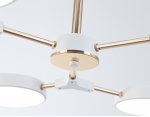 Люстра светодиодная на штанге Ambrella FL516333/6 WH/FGD белый/золото 108W 3000-6000K D780*210 (без ПДУ)