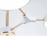 Люстра светодиодная на штанге Ambrella FL516333/6 WH/FGD белый/золото 108W 3000-6000K D780*210 (без ПДУ)