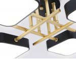 Люстра светодиодная на штанге Ambrella FL516343/4 BK/GD черный/золото 72W 3000-6000K 550*550*150 (без ПДУ)