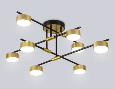 FL51752/8 BK/GD черный/золото GX53/8 max 12W 720*720*245