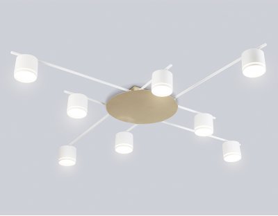 FL51759/8 WH/GD белый/золото GX53/8 max 12W 870*870*95