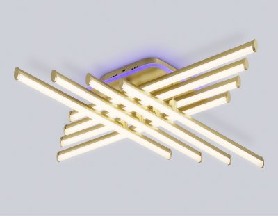 FL6263 GD золото 115W 3000K-6400K+RGB 810*810*130 (ПДУ ИК)