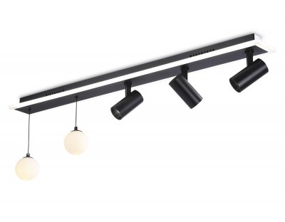 Потолочный светодиодный светильник со сменной лампой и пультом управления Ambrella FL66202 FL