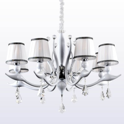 Люстра Crystal lux FLAMINGO SP-PL8 WHITE 1761/308 Люстра Crystal lux FLAMINGO SP-PL8 WHITE 1761/308