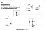 Настольная лампа Crystal Lux FLAVIO LG1 GOLD (0640/501)