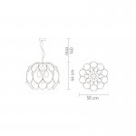 Люстра Flora Medium Silver