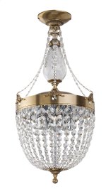 Потолочный светильник Kutek FONTANA-CRYSTAL SWAROVSKI FON-PL-4(P)