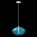 Светильник подвесной Crystal Lux FORMLESS SP1 BLUE